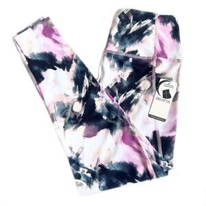 APANA Watercolor Print Athletic Yoga Pants Size Medium